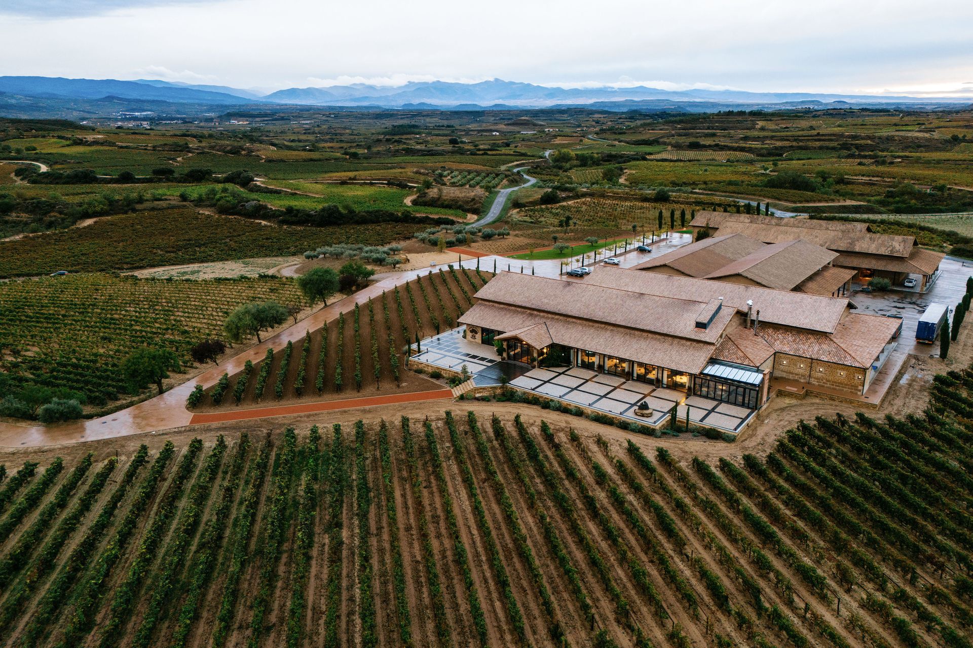 Day 3 of the Bugatti Grand Tour Europe 2023, Sierra Cantabria Viñedos y Bodegas.